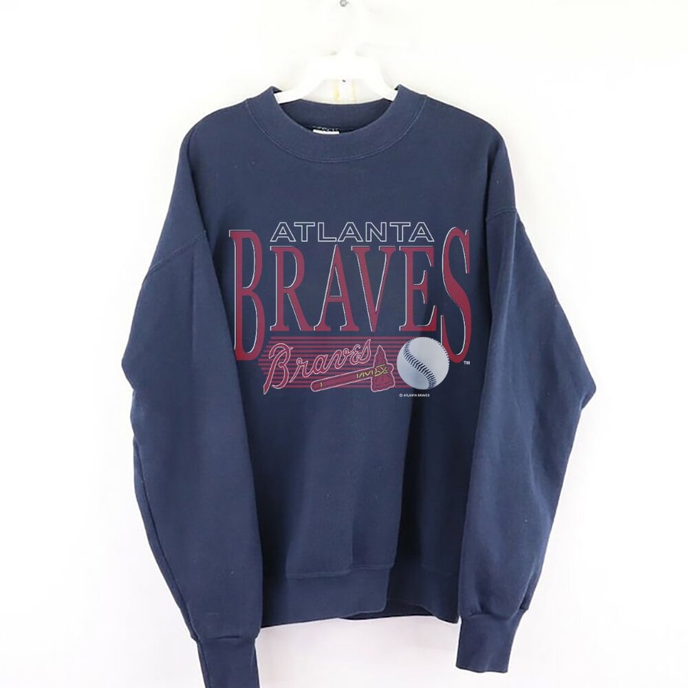 Vintage 90s MLB Atlanta Braves Sweatshirt, Retro Baseball Shirt For Mens Womens